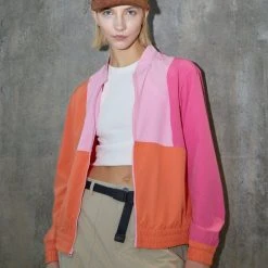 Columbia Hike™ Full Zip - Blouson Bomber - Sunset Orange/Wild Rose/Wild Geranium