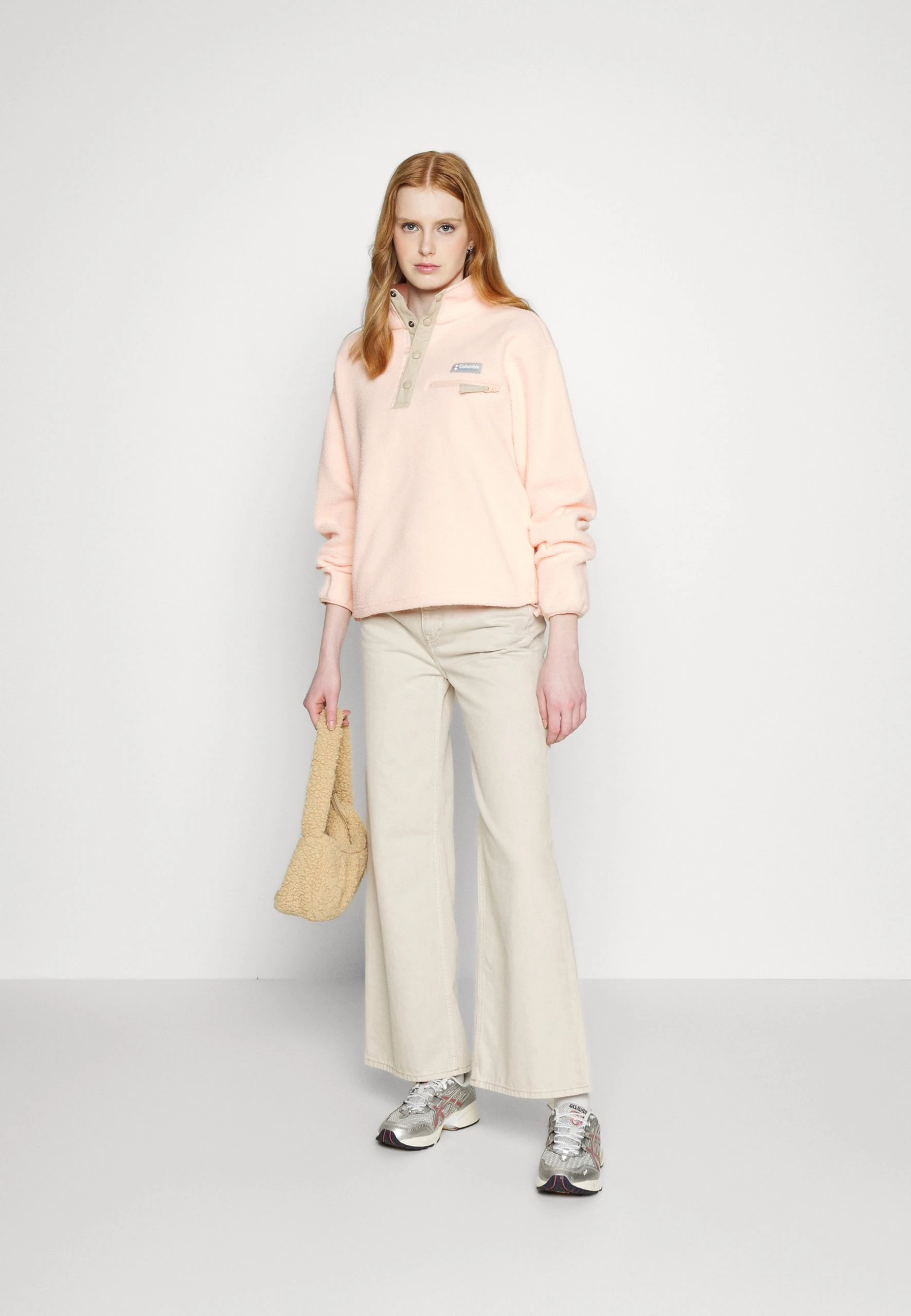 Columbia Helvetia™ Cropped Half Snap - Sweat Polaire - Peach Blossom/Ancient Fossil 7 Columbia Helvetia™ Cropped Half Snap - Sweat Polaire - Peach Blossom/Ancient Fossil – Image 5