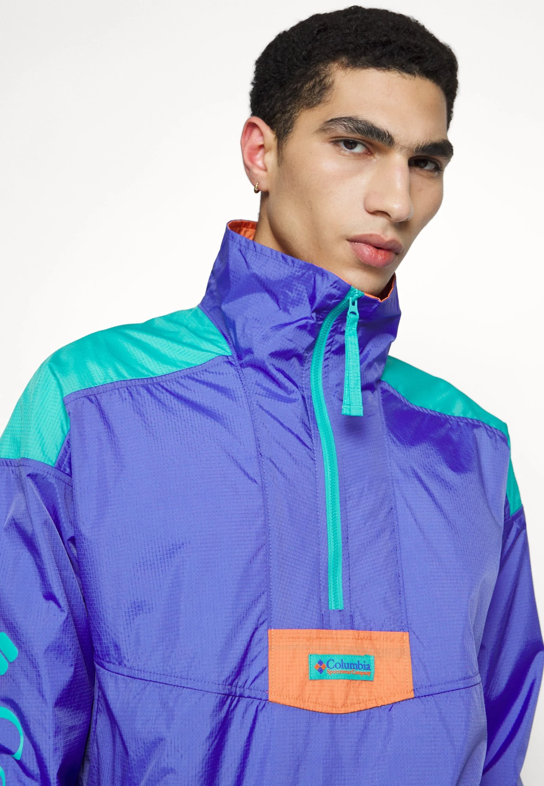 Columbia Riptide™ Anorak - Veste Coupe-Vent - Purple Lotus/Bright Aqua/Desert Orange 8 Columbia Riptide™ Anorak - Veste Coupe-Vent - Purple Lotus/Bright Aqua/Desert Orange – Image 6