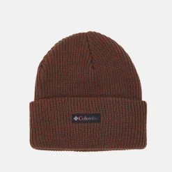 Columbia Whirlibird™ Cuffed Beanie Unisex - Bonnet - Shark/Warp Red Marled