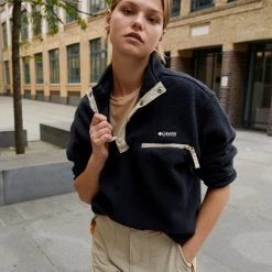 Columbia Helvetia™ Cropped Half Snap - Sweat Polaire - Black