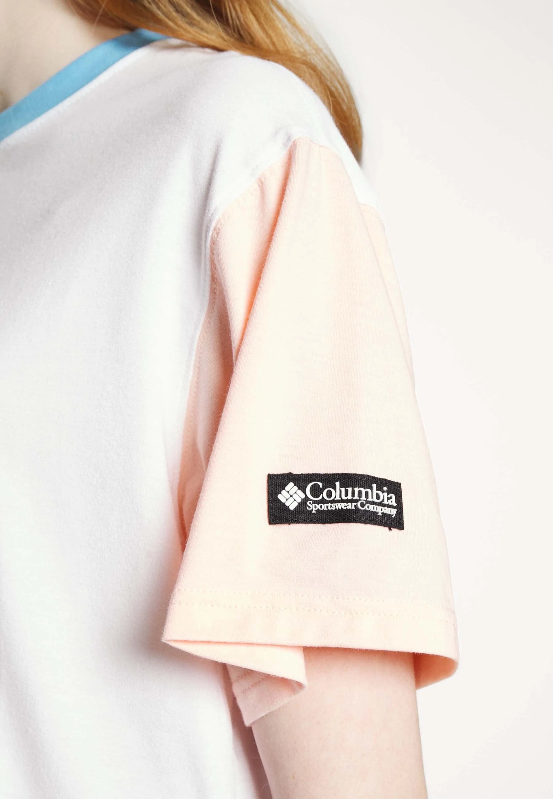 Columbia Deschutes Valley Cropped Tee - T-Shirt Imprimé - White/Vista Blue/Peach Blossom 9 Columbia Deschutes Valley Cropped Tee - T-Shirt Imprimé - White/Vista Blue/Peach Blossom – Image 7