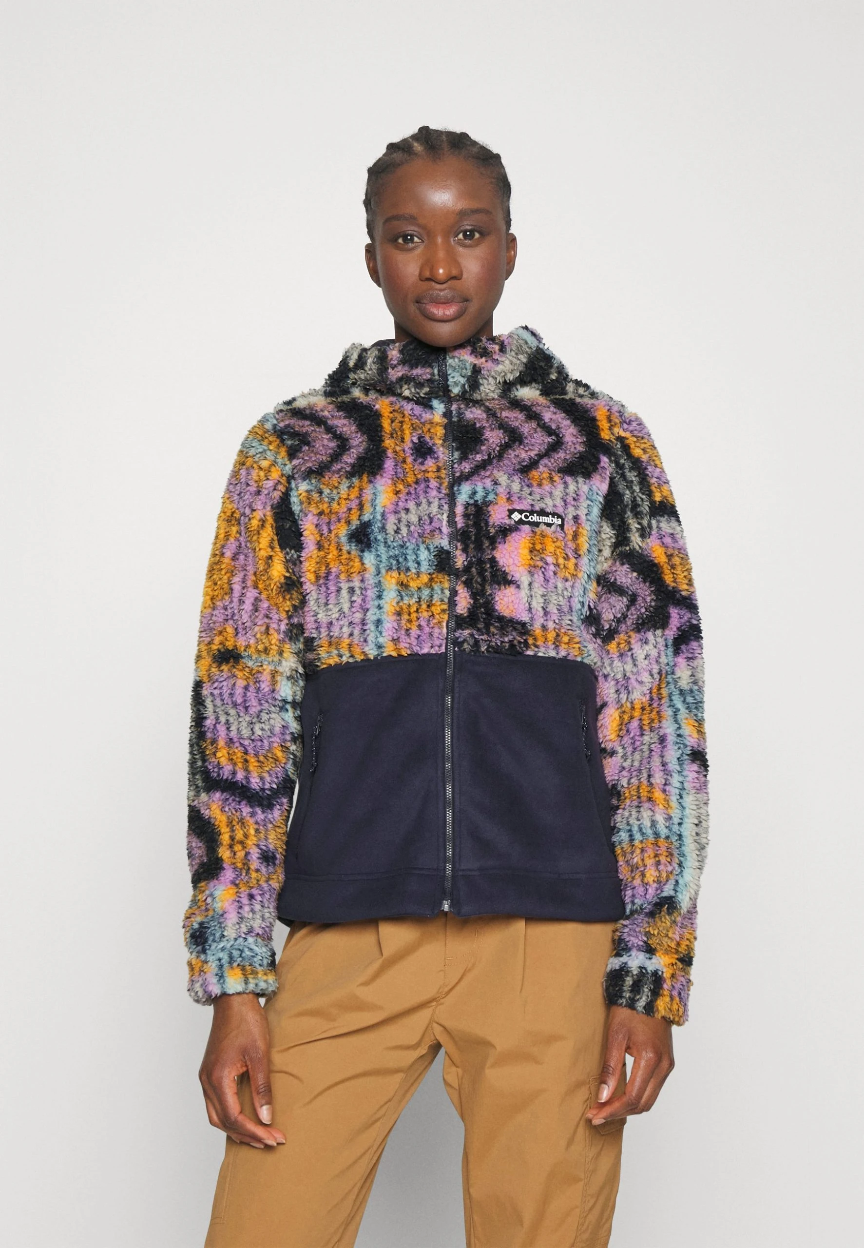 Columbia Winter Sherpa Hooded - Veste Polaire - Dark Nocturnal Pathways 3 Columbia Winter Sherpa Hooded - Veste Polaire - Dark Nocturnal Pathways