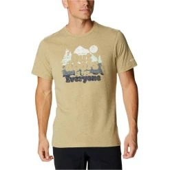 COLUMBIA ALPINE WAY GRAPHIC TEE M SAVORY HEATHER 22
