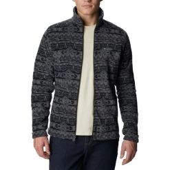 COLUMBIA STEENS MOUNTAIN PRINTED JKT BLACK 80S STRIP 23 10 COLUMBIA STEENS MOUNTAIN PRINTED JKT BLACK 80S STRIP 23 -Columbia shop 9 116778 steens mountain printed jkt black 80s strip 1478231 006 03