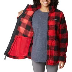 COLUMBIA WEST BEND FULL ZIP W RED LILY CHECK 23 12 COLUMBIA WEST BEND FULL ZIP W RED LILY CHECK 23 -Columbia shop 9 116982 1939901 658 05