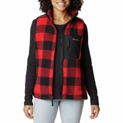 COLUMBIA WEST BEND VEST W RED LILY CHECK 23 10 COLUMBIA WEST BEND VEST W RED LILY CHECK 23 -Columbia shop 9 116989 west bend vest w red lily check 1939914 658 03