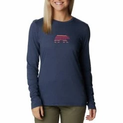 COLUMBIA HIDDEN HAVEN LS TEE NOCTURNAL HEATHER 23
