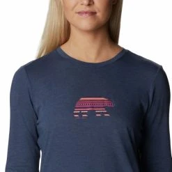 COLUMBIA HIDDEN HAVEN LS TEE NOCTURNAL HEATHER 23 -Columbia shop 9 117108 hidden haven ls tee nocturnal heather 1960003 467 05
