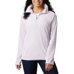 COLUMBIA GLACIAL IV 1/2 ZIP-PALE LILAC 22