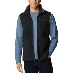 COLUMBIA FAST TREK FLEECE VEST BLACK 22