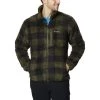 COLUMBIA WINTER PASS M PRINT FLEE OLIVE GREEN CHECK 23 -Columbia shop 9 128101 winter pass m print flee olive green check 1866565 319 01