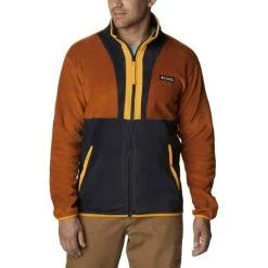 COLUMBIA M BACK BOWL FZ FLEECE WARM COPPER BLACK 23