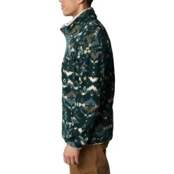 COLUMBIA M HELVETIA 1/2 SNAP FLEE SPRUCE ROCKY MOUNTAIN 23 -Columbia shop 9 128109 1889853 370 04