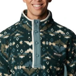 COLUMBIA M HELVETIA 1/2 SNAP FLEE SPRUCE ROCKY MOUNTAIN 23 -Columbia shop 9 128109 1889853 370 05