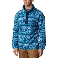 COLUMBIA M HELVETIA 1/2 SNAP FLEE BRIGHT INDIGO 8 23 -Columbia shop 9 128111 1889853 432 03