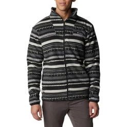 COLUMBIA WINTER PASS FULL ZIP SHARK APRES STRIPE 23