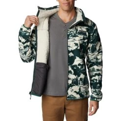 COLUMBIA WINTER PASS FULL ZIP SPRUCE ROASTED 23 -Columbia shop 9 128116 1909123 371 05