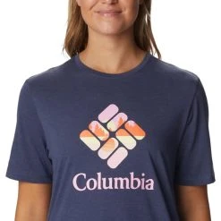 COLUMBIA BLUEBIRD DAY™ RELAXED CREW NECK NOCTURNAL HEATHER/STACKED LAKESIDE GRAPHIC 23 -Columbia shop 9 128713 bluebird day tm relaxed crew neck nocturnal heather stacked lakeside graphic 1934002 471 03