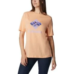 COLUMBIA BLUEBIRD DAY™ RELAXED CREW NECK PEACH HEATHER/STACKED LAKESIDE GRAPHIC 23 8 COLUMBIA BLUEBIRD DAY™ RELAXED CREW NECK PEACH HEATHER/STACKED LAKESIDE GRAPHIC 23 -Columbia shop 9 128714 bluebird day tm relaxed crew neck peach heather stacked lakeside graphic 1934002 813 03