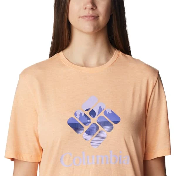 COLUMBIA BLUEBIRD DAY™ RELAXED CREW NECK PEACH HEATHER/STACKED LAKESIDE GRAPHIC 23 6 COLUMBIA BLUEBIRD DAY™ RELAXED CREW NECK PEACH HEATHER/STACKED LAKESIDE GRAPHIC 23 – Image 4