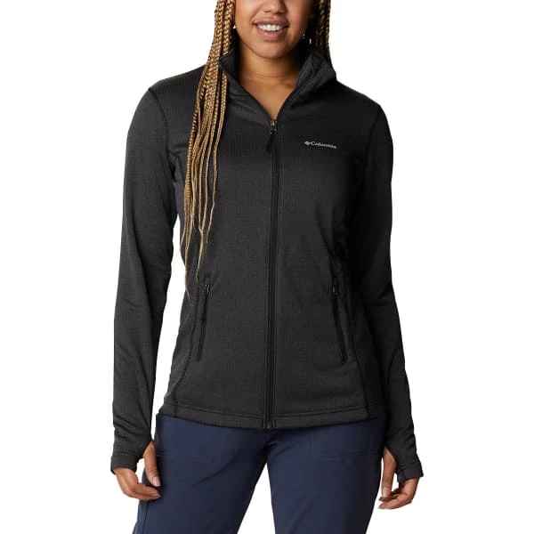 COLUMBIA W PARK VIEW™ GRID FLEECE FULL ZIP BLACK HEATHER 23 3 COLUMBIA W PARK VIEW™ GRID FLEECE FULL ZIP BLACK HEATHER 23