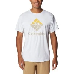 COLUMBIA ZERO ICE CIRRO-COOL™ GRAPHIC TEE WHITE/HOOD NIGHTSCAPE GRAPHIC 23