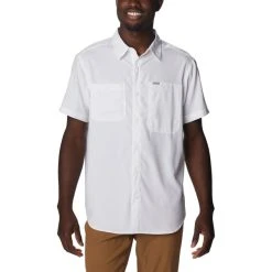 COLUMBIA SILVER RIDGEâą UTILITY LITE SHORT SLEEVE SHIRT WHITE 23
