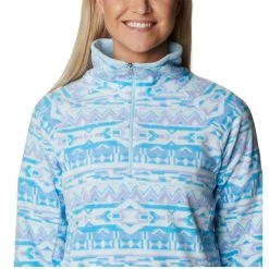 COLUMBIA GLACIAL IV PRINT 1/2 ZIP SERENITY 80S ST 23 -Columbia shop 9 129294 glacial iv print 1 2 zip serenity 80s st 1802161 567 05