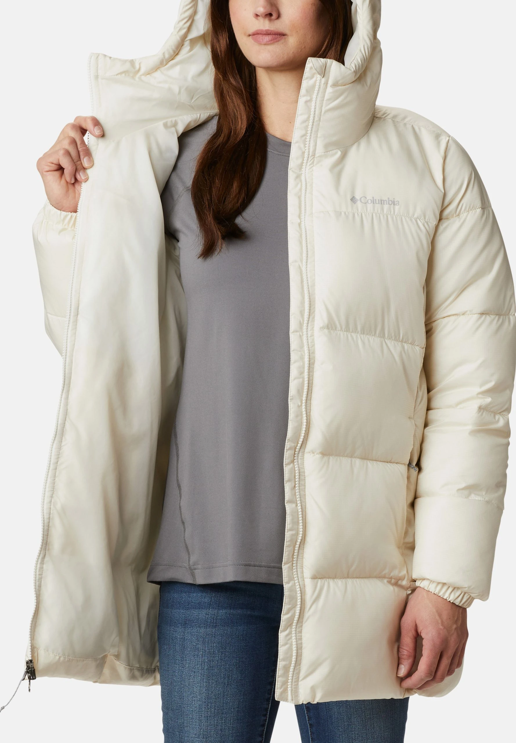 Columbia Manteau D'Hiver - Chalk 5 Columbia Manteau D'Hiver - Chalk – Image 3