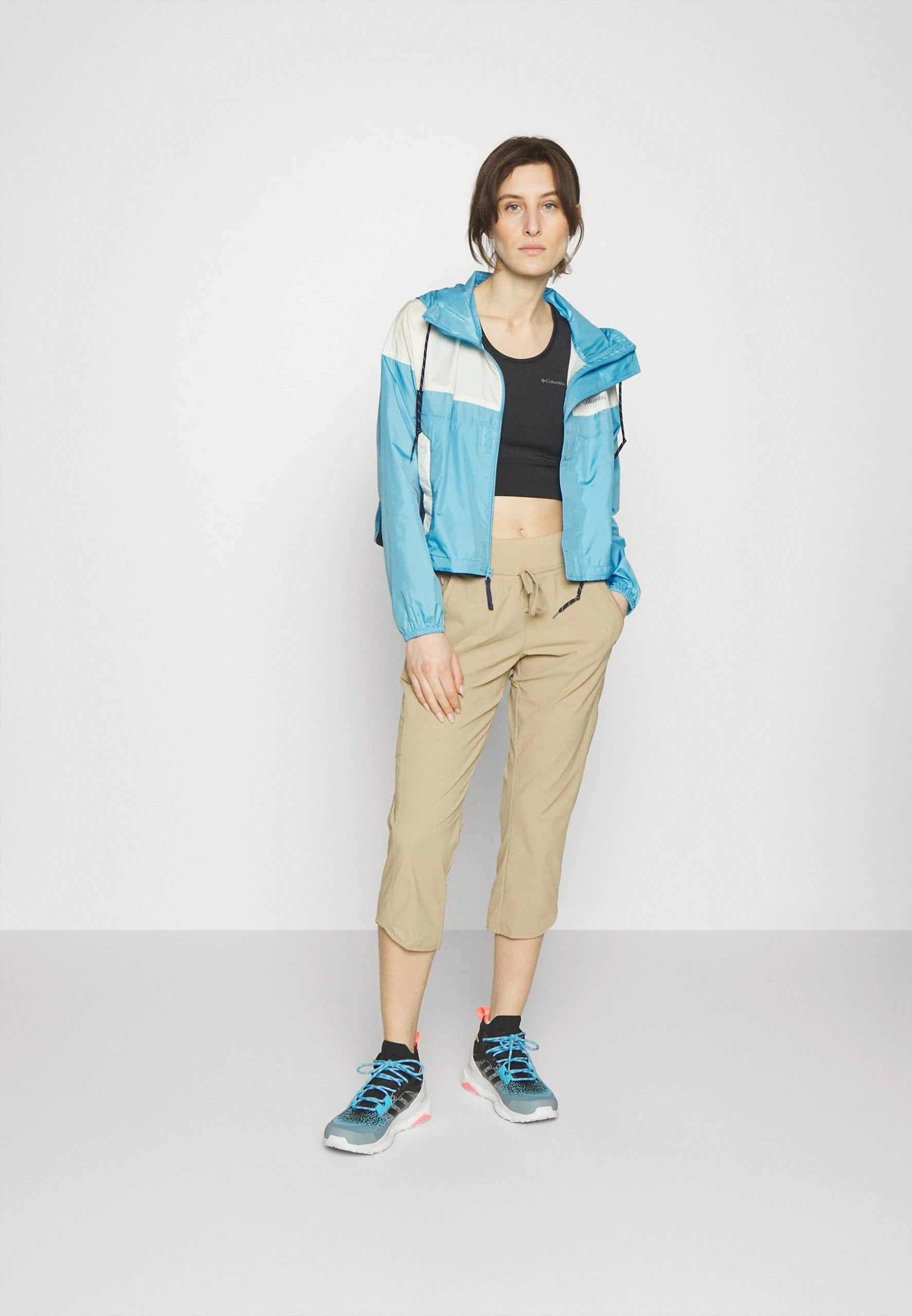 Columbia Flash Challenger™ Cropped - Veste Hardshell - Vista Blue/Chalk/Nocturnal 4 Columbia Flash Challenger™ Cropped - Veste Hardshell - Vista Blue/Chalk/Nocturnal – Image 2