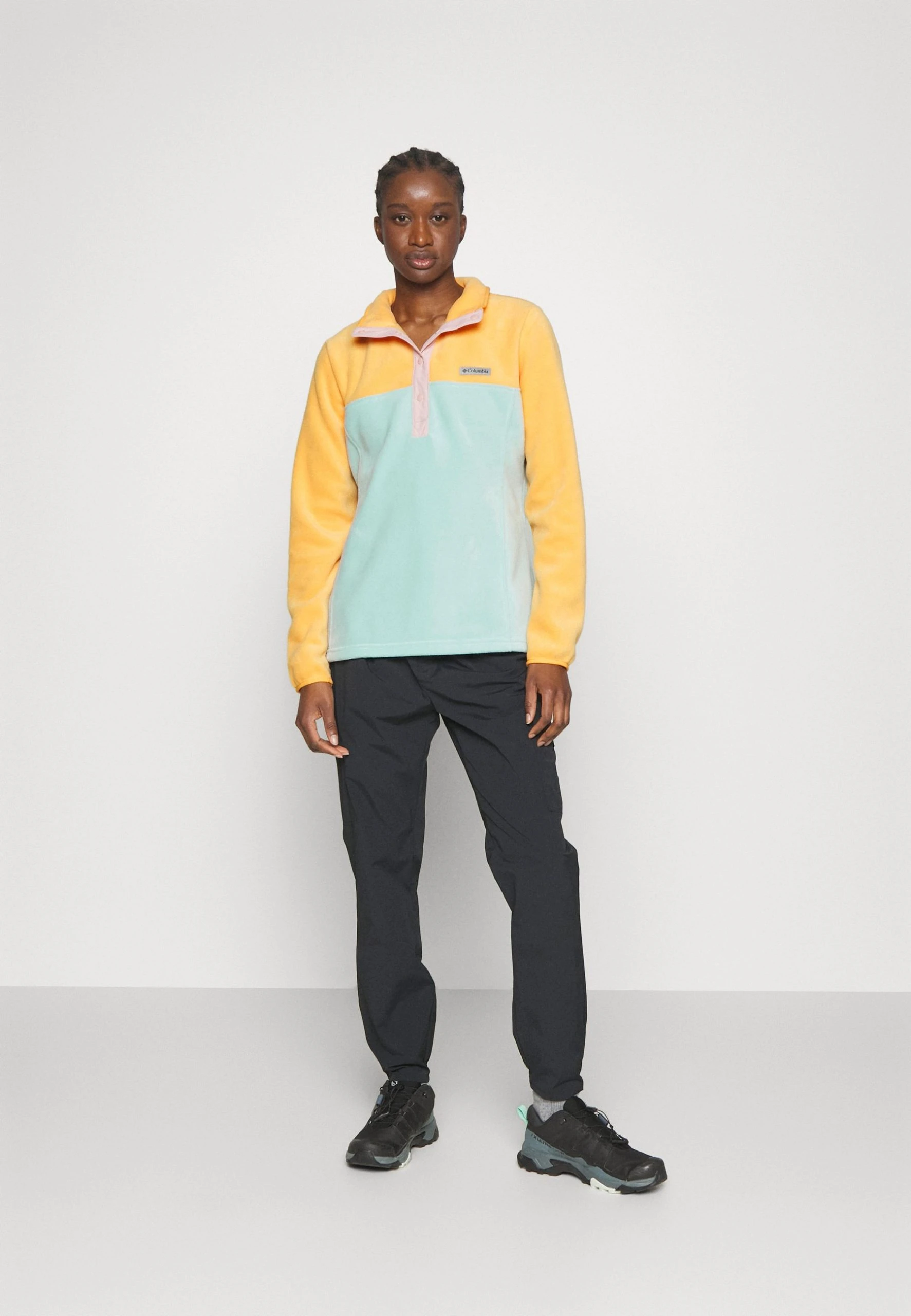 Columbia Benton Springs™ 1/2 Snap - Sweat Polaire - Aqua Haze/Sunset Peach/Dusty Pink 4 Columbia Benton Springs™ 1/2 Snap - Sweat Polaire - Aqua Haze/Sunset Peach/Dusty Pink – Image 2