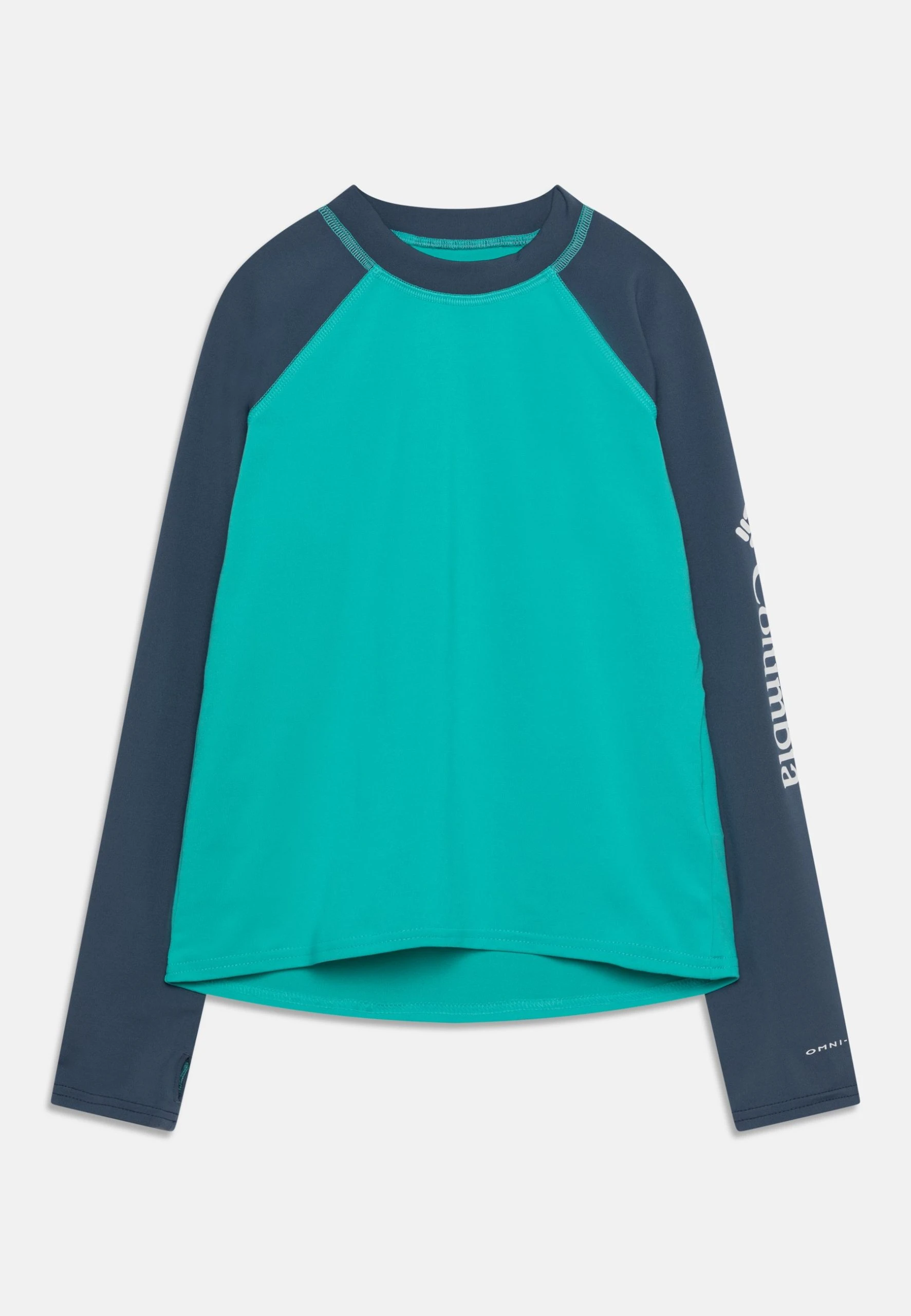 Columbia Sandy Shores Long Sleeve Sunguard Unisex - T-Shirt De Surf - Bright Aqua/Dark Mountain 3 Columbia Sandy Shores Long Sleeve Sunguard Unisex - T-Shirt De Surf - Bright Aqua/Dark Mountain