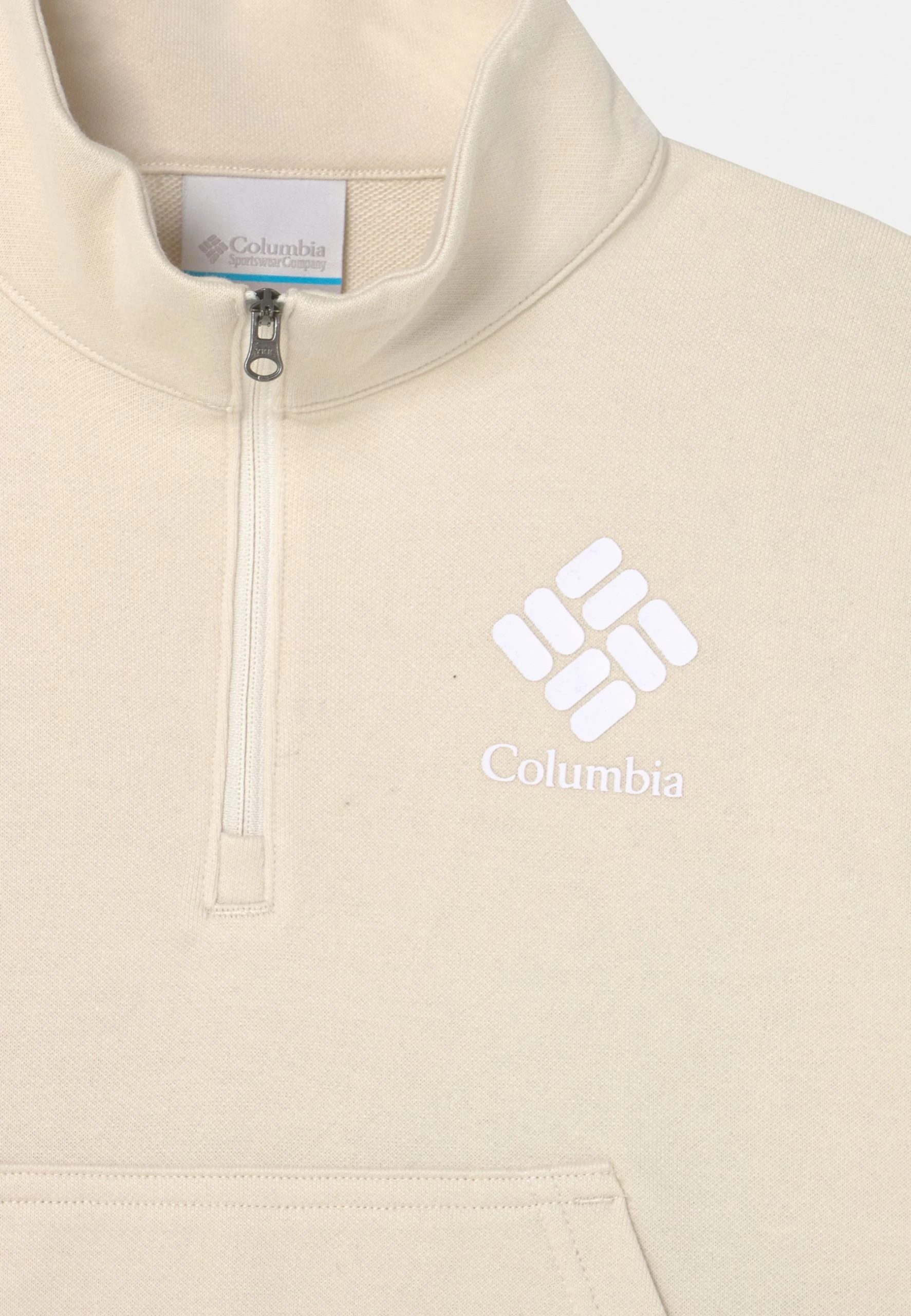 Columbia Trek™ French Terry Zip Unisex - Sweatshirt - Chalk 5 Columbia Trek™ French Terry Zip Unisex - Sweatshirt - Chalk – Image 3