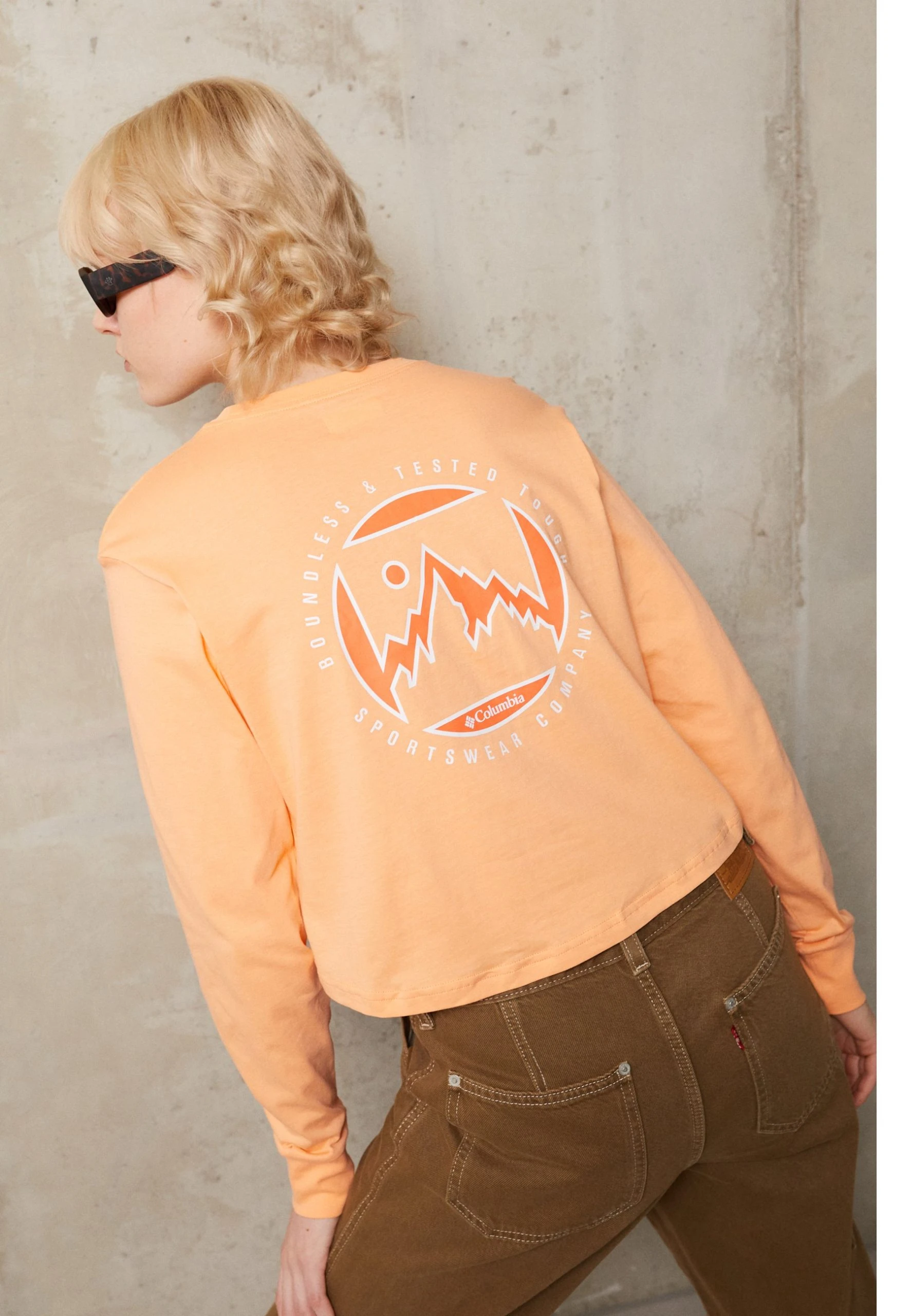 Columbia North Cascades Long Sleeve Cropped Tee - T-Shirt À Manches Longues - Peach 3 Columbia North Cascades Long Sleeve Cropped Tee - T-Shirt À Manches Longues - Peach