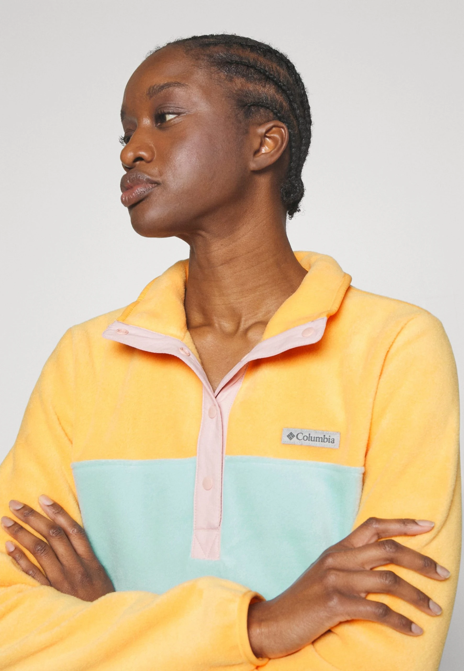 Columbia Benton Springs™ 1/2 Snap - Sweat Polaire - Aqua Haze/Sunset Peach/Dusty Pink 6 Columbia Benton Springs™ 1/2 Snap - Sweat Polaire - Aqua Haze/Sunset Peach/Dusty Pink – Image 4