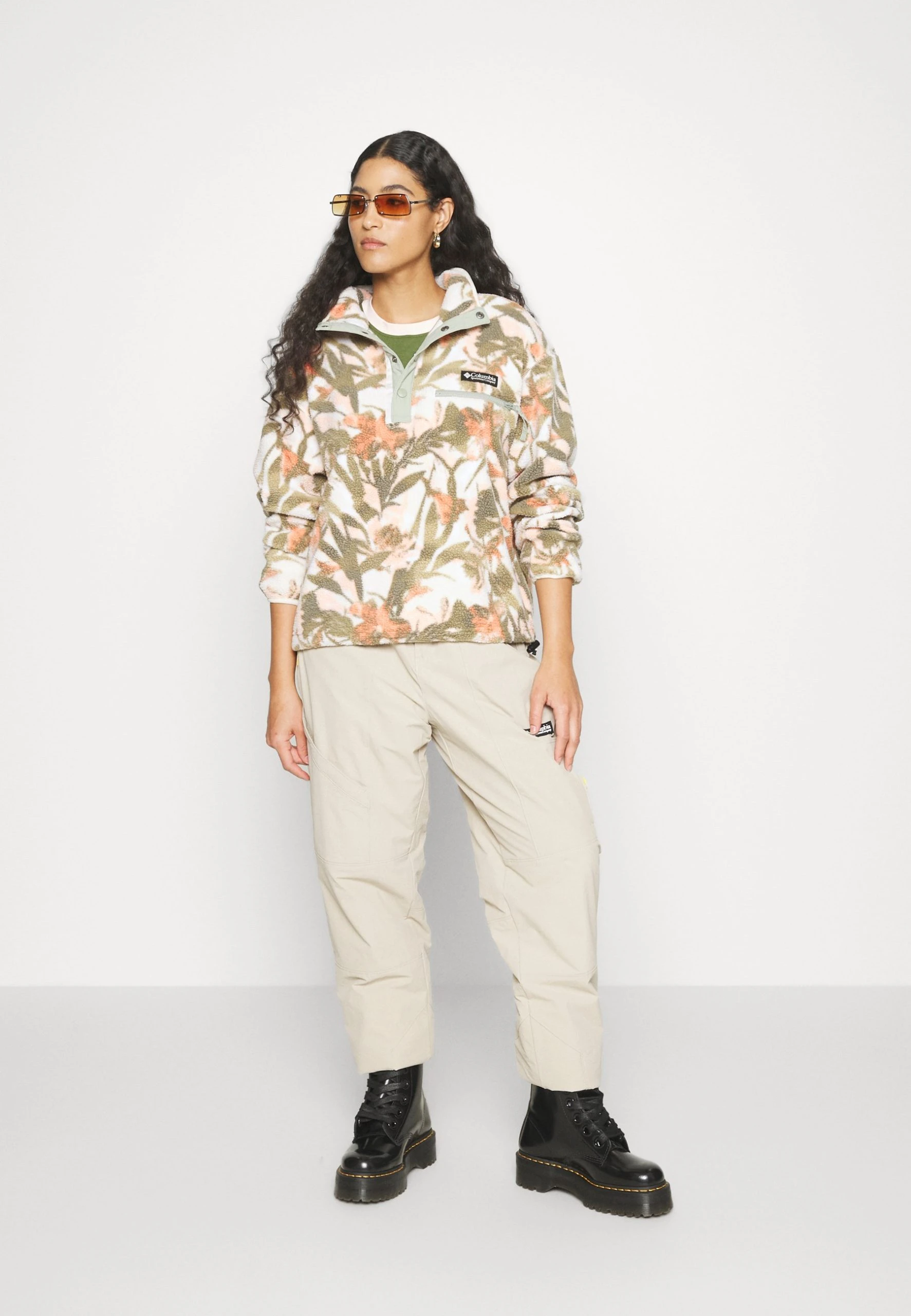 Columbia Helvetia™ Cropped Half Snap - Sweat Polaire - Chalk/Floriculture 7 Columbia Helvetia™ Cropped Half Snap - Sweat Polaire - Chalk/Floriculture – Image 5