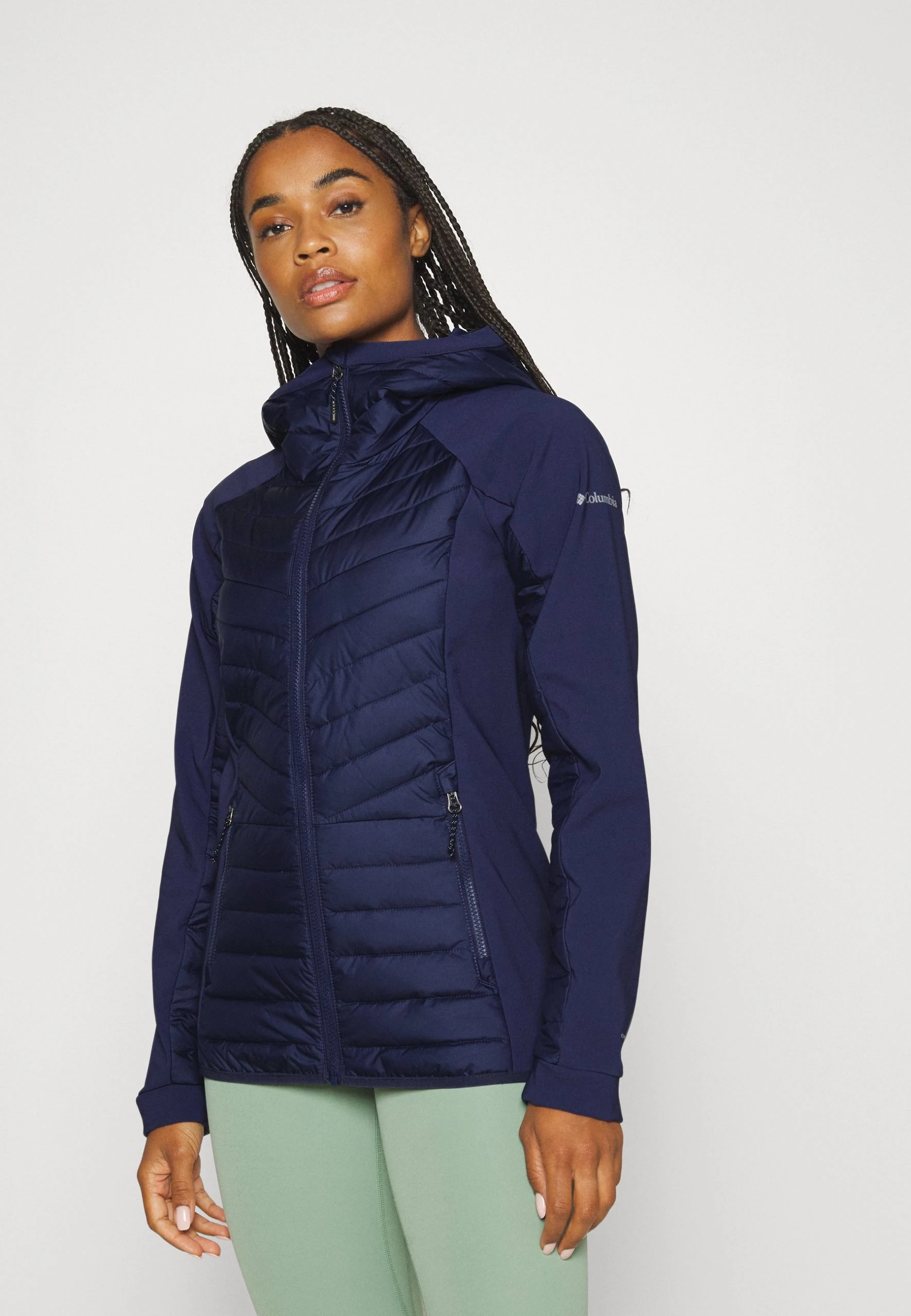 Columbia Powder Lite Hybrid Hooded Jacket - Blouson - Nocturnal 3 Columbia Powder Lite Hybrid Hooded Jacket - Blouson - Nocturnal