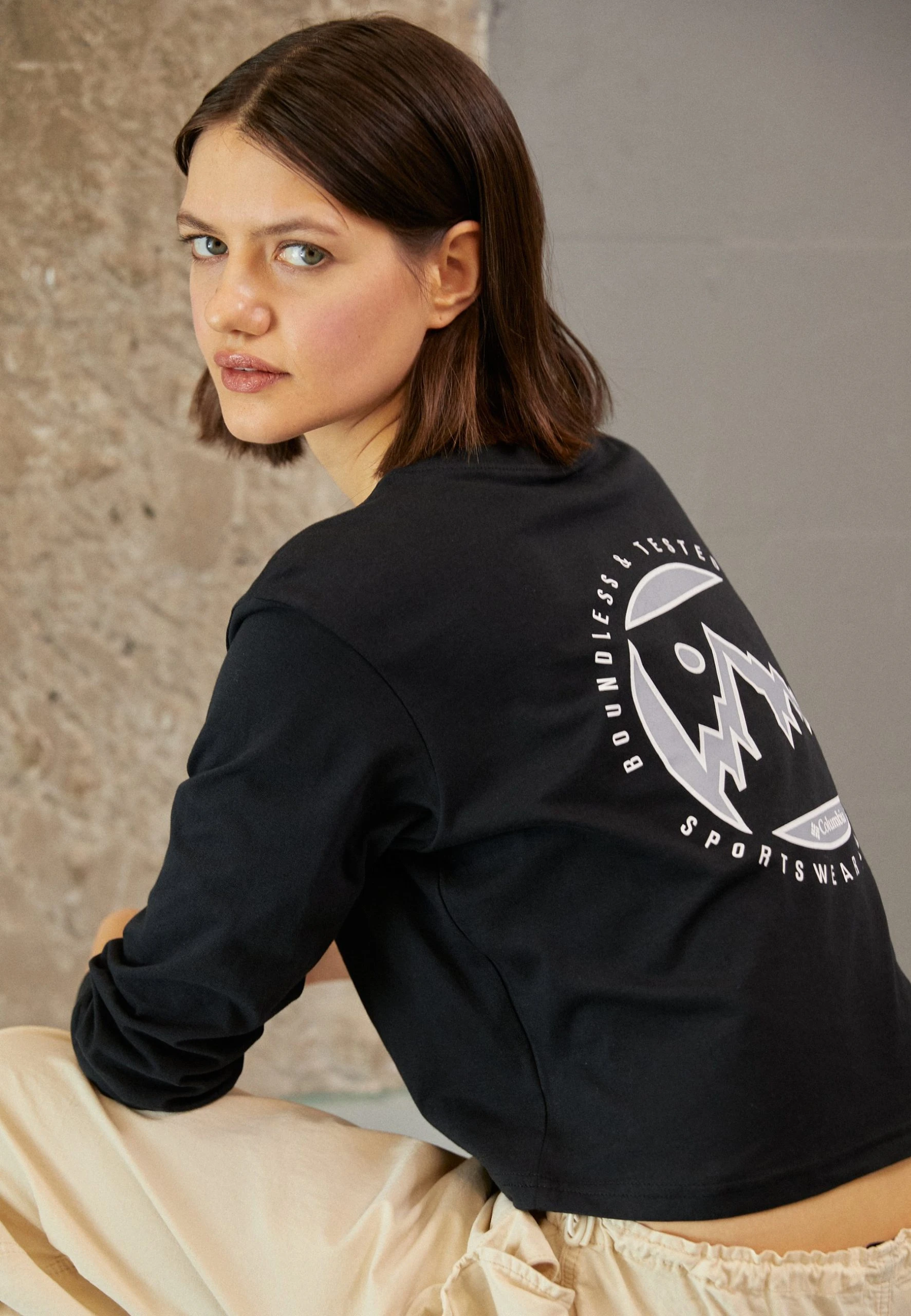 Columbia North Cascades Long Sleeve Cropped Tee - T-Shirt À Manches Longues - Black 3 Columbia North Cascades Long Sleeve Cropped Tee - T-Shirt À Manches Longues - Black