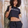 Columbia North Cascades™ Cropped Tee - T-Shirt Imprimé - Black -Columbia shop ed50502cdcc2403e9c60f88778a39d77