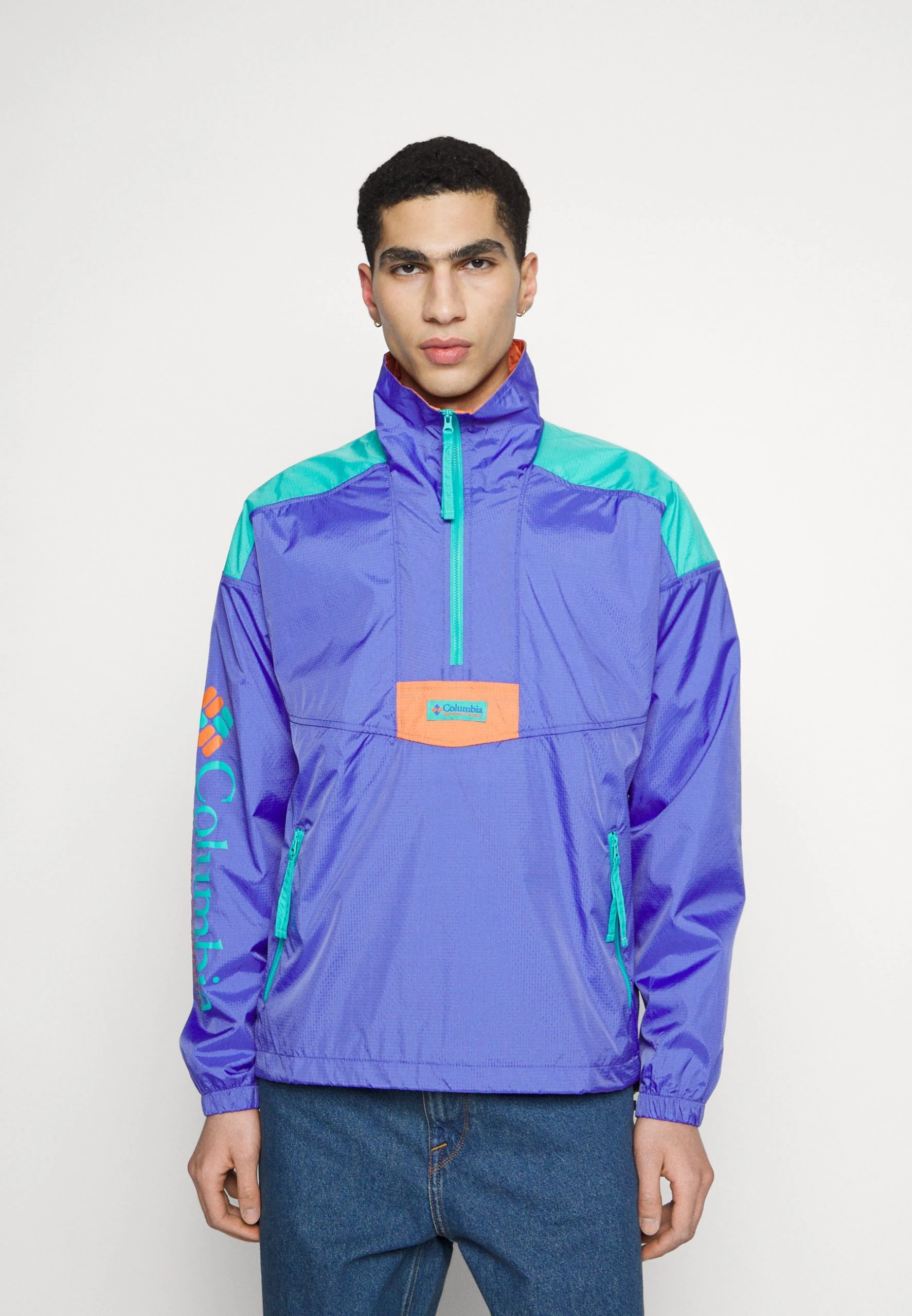 Columbia Riptide™ Anorak - Veste Coupe-Vent - Purple Lotus/Bright Aqua/Desert Orange 5 Columbia Riptide™ Anorak - Veste Coupe-Vent - Purple Lotus/Bright Aqua/Desert Orange – Image 3