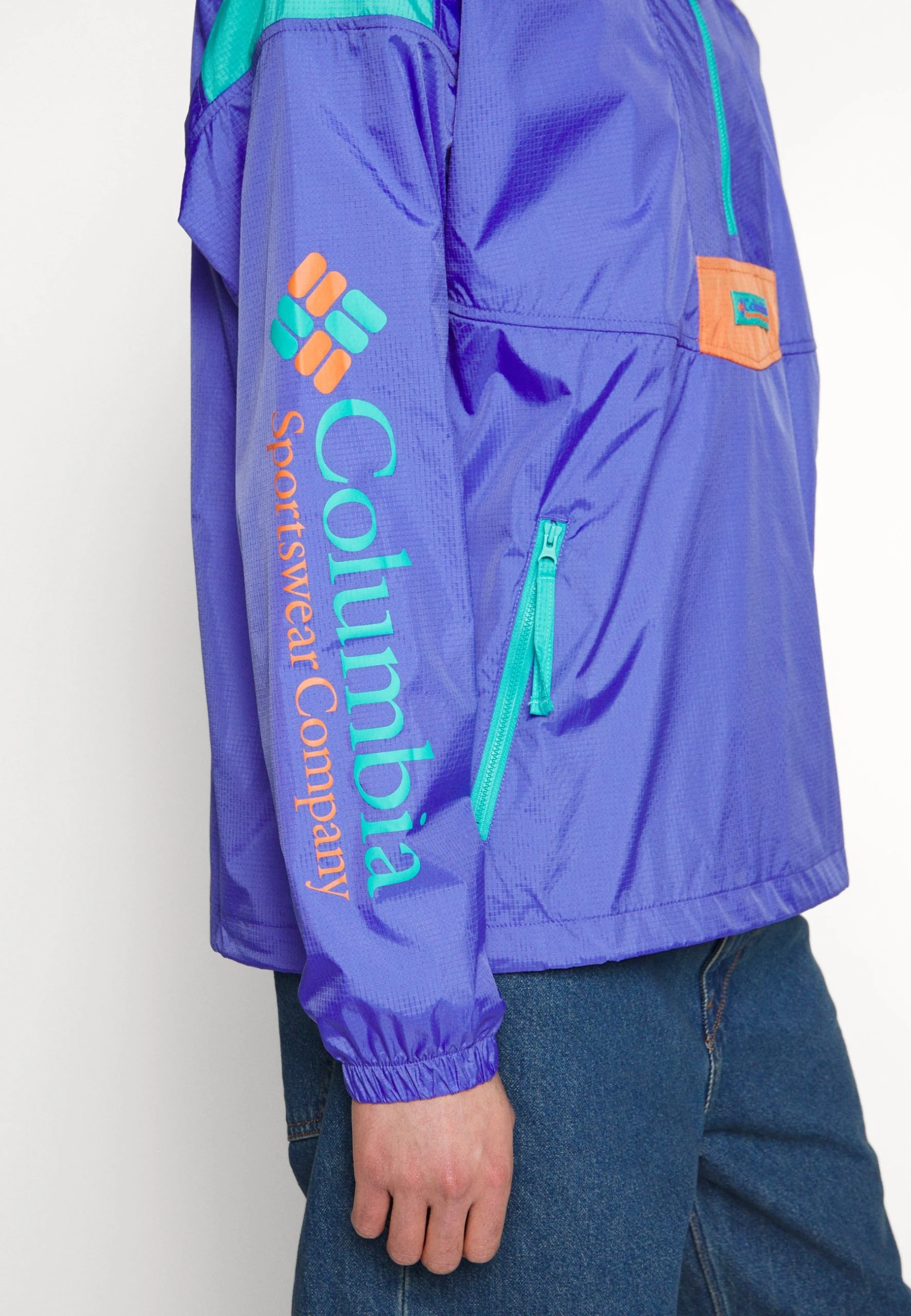 Columbia Riptide™ Anorak - Veste Coupe-Vent - Purple Lotus/Bright Aqua/Desert Orange 10 Columbia Riptide™ Anorak - Veste Coupe-Vent - Purple Lotus/Bright Aqua/Desert Orange – Image 8