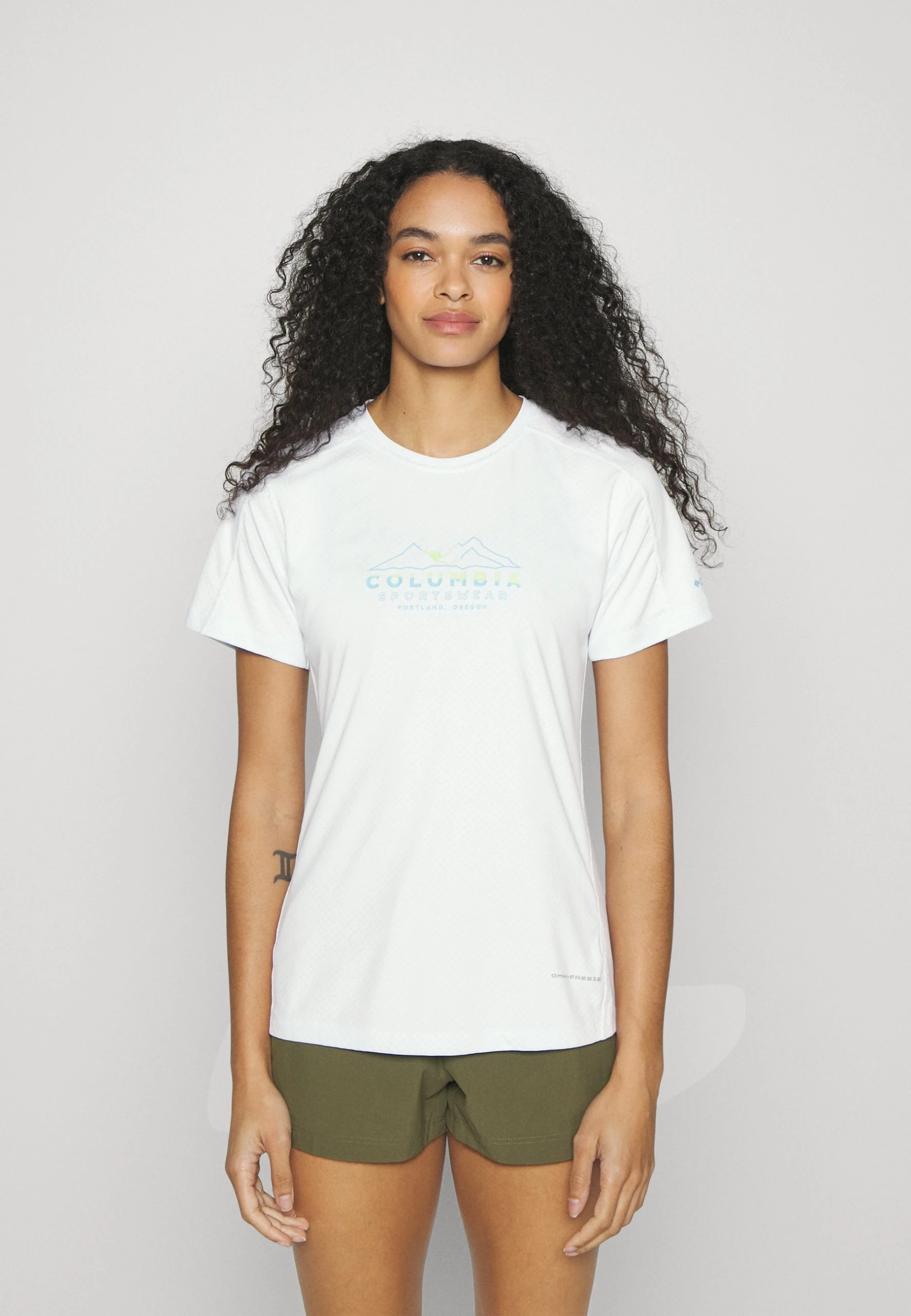 Columbia Zerorules™ Graphic Crew - T-Shirt De Sport - White 3 Columbia Zerorules™ Graphic Crew - T-Shirt De Sport - White